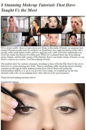 Celebrity Makeup Tutorials Screenshot 1