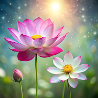 早安蓮花貼圖