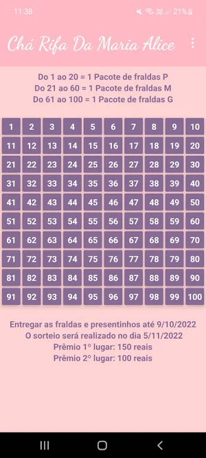 Chá Rifa Pro Screenshot 0