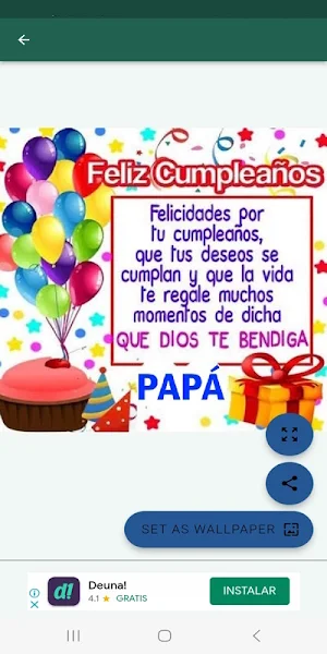 Feliz cumpleaños personalizado Screenshot 1