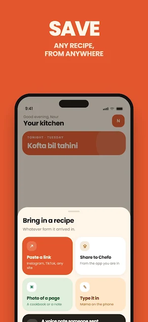 Chefo: Video to Recipe Saver Screenshot 0