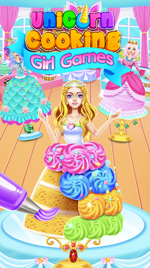 Unicorn Food Cooking Games Screenshot 1