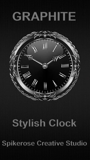Graphite Clock widget Screenshot 0