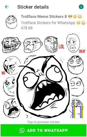 Memes Stickers for WhatsApp Screenshot 0