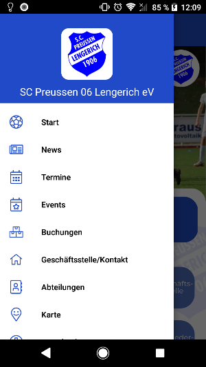 SC Preussen 06 Lengerich e.V. Screenshot 2