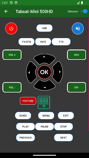 Remote for Tabsat TV Receiver Screenshot 2