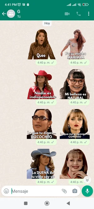 Stickers de Novelas Mexicanas Screenshot 0