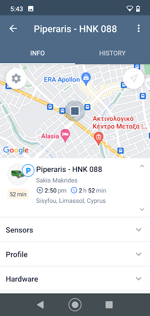 Piperaris Telematics Screenshot 2