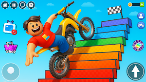 Obby Bike Parkour Challenge Screenshot 2