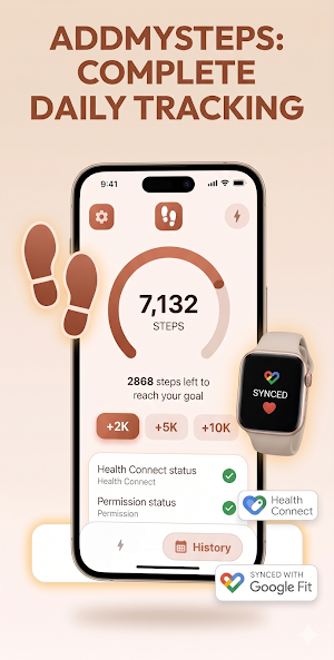 AddMySteps - Add Steps Screenshot 0