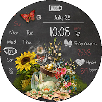 BFF69-Blackboard Art Sunflower