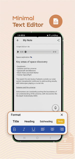 Notely Voice: AI Voice to Text Screenshot 1