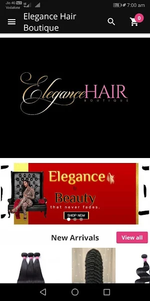 Elegance Hair Boutique Screenshot 0