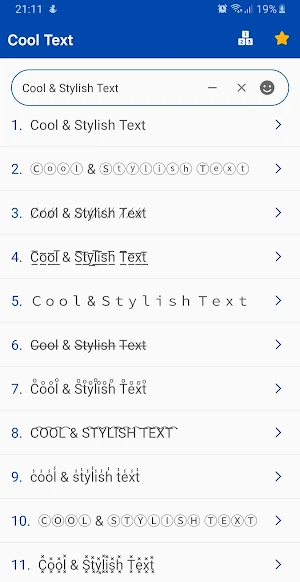 Cool Text - Stylish Text & Fancy Font, Nickname Screenshot 1