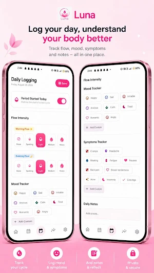 Luna — Period & Cycle Tracker Screenshot 1
