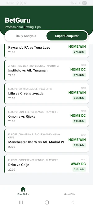BetGuru-Football Betting Tips Screenshot 1