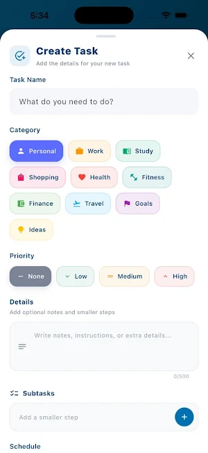 TaskFlex: Planner & Tasks Screenshot 1