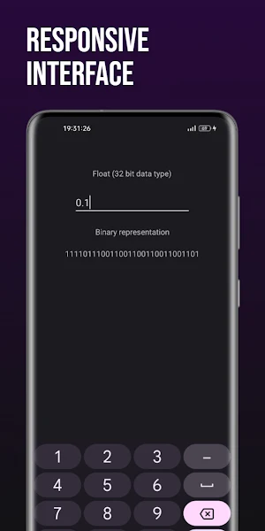 FloatPointValueToBin Screenshot 1