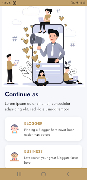 The Bloggers App Screenshot 1