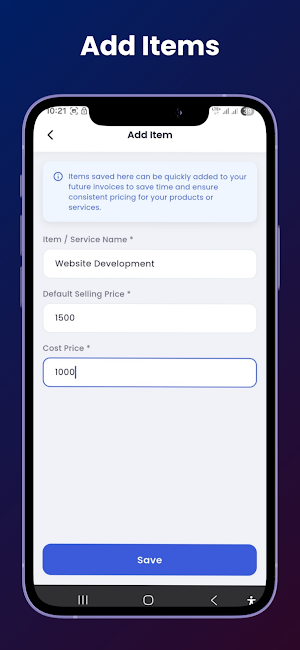 Simple Invoice Generator Screenshot 2