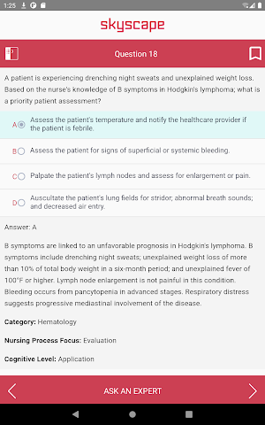 Certified Medical Surgical Nurse Certification Q&A Screenshot 2