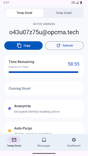 Temp Mail 360:Disposable Email Screenshot 0