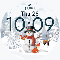 Snowman Steps watch face