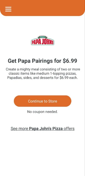 Pizza Coupons Screenshot 2