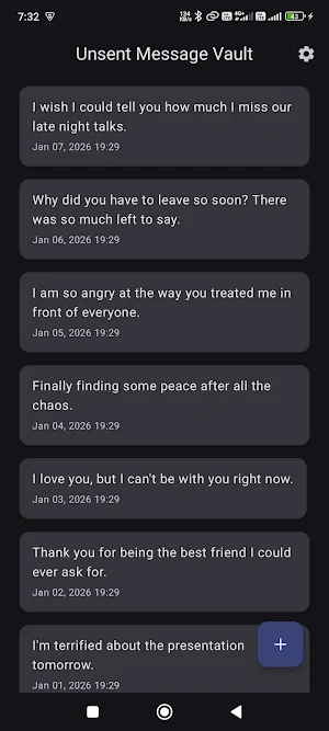 Unsent Message Vault Screenshot 3
