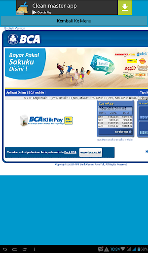 Informasi SMS Banking Screenshot 3