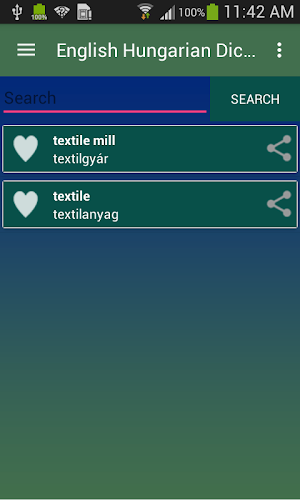 English Hungarian Dictionary Screenshot 2