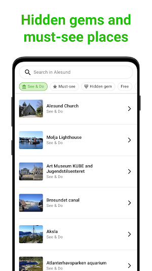 Alesund Tour Guide:SmartGuide Screenshot 2