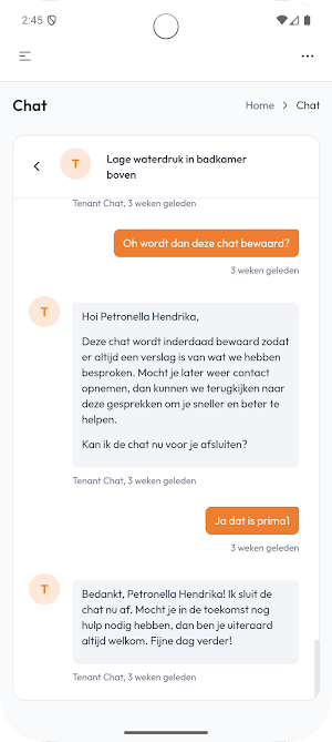 Tenant Chat Screenshot 1