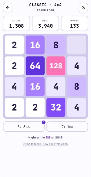 2048 Classic - Original Screenshot 1