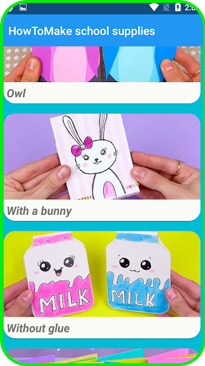 How To Make school supplies Screenshot 1