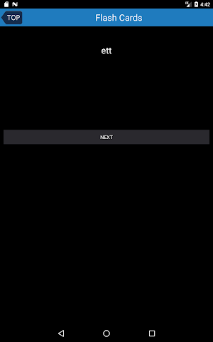 Swedish simple flash card Screenshot 3