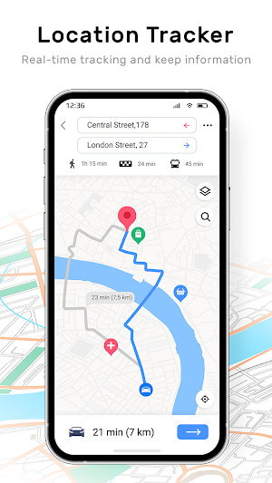 GPS Map Location & Navigation Screenshot 0