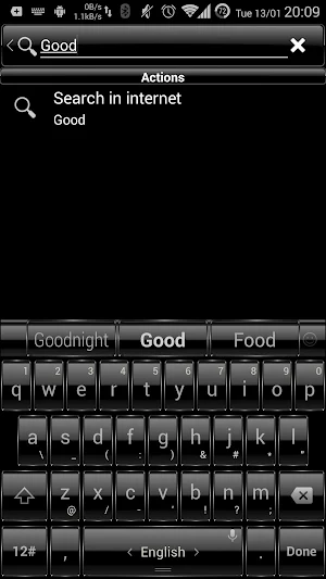 Keyboard Theme Frame Black Screenshot 2