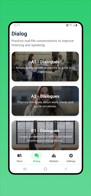 Learn German: Story and Dialog Screenshot 1