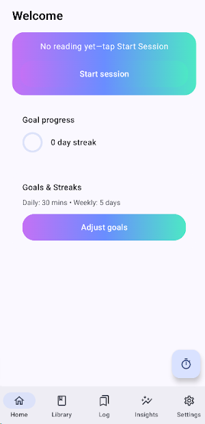 Reading Habbit Tracker Screenshot 0