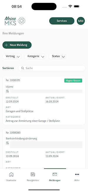 Meine MKS Screenshot 2