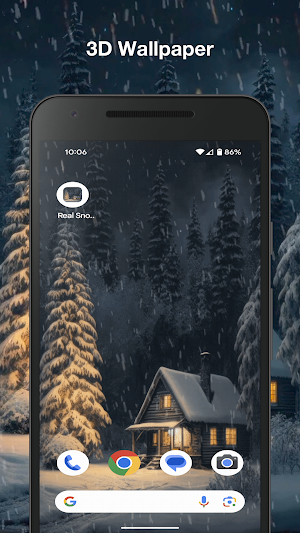 Real Snowfall Live Wallpaper Screenshot 0
