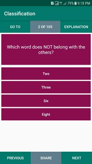 Verbal Logical Reasoning Intelligence MCQs Offline Screenshot 3