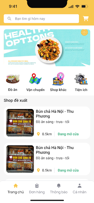 Alo Ship: Gọi xe, giao đồ ăn Screenshot 1