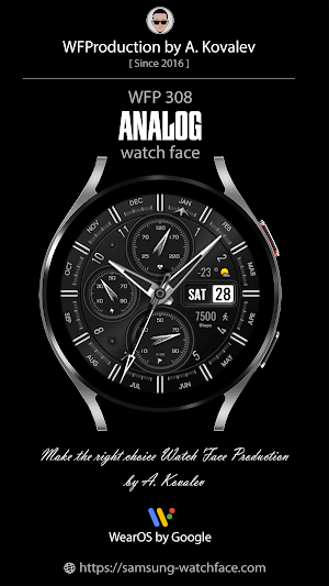 WFP 308 analog watch face Screenshot 0