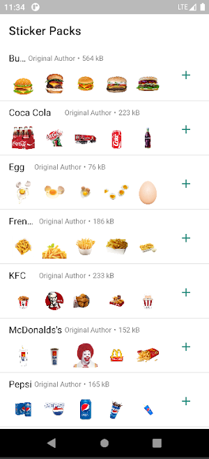 Food Stickers Pro Screenshot 0