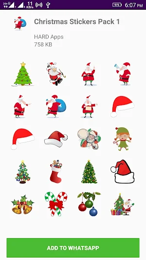 Christmas Stickers For Whatsapp WAStickerApps Screenshot 2