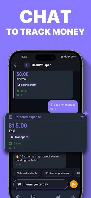 CashWhisper: Budget Expense AI Screenshot 0
