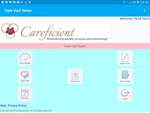 Careficient Visit & SVC Notes Screenshot 1