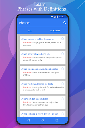 English Idioms, Phrases, Proverbs, & Slangs Screenshot 3